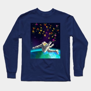 Flower Astronaut Long Sleeve T-Shirt